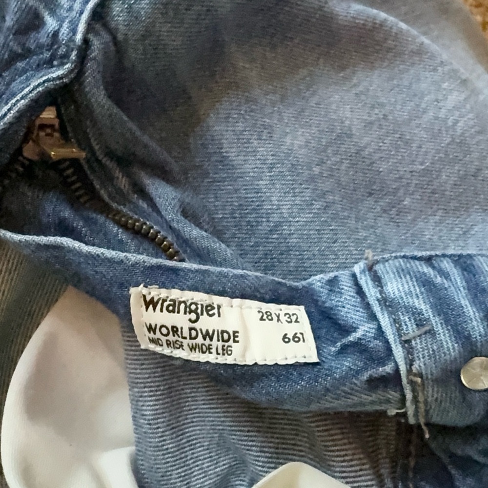 Wrangler Mid Rise Wide Leg Denim